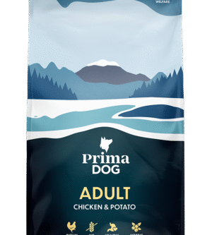 PrimaDog täistoit kana-kartuli kõikidele täiskasvanud koertele 10kg