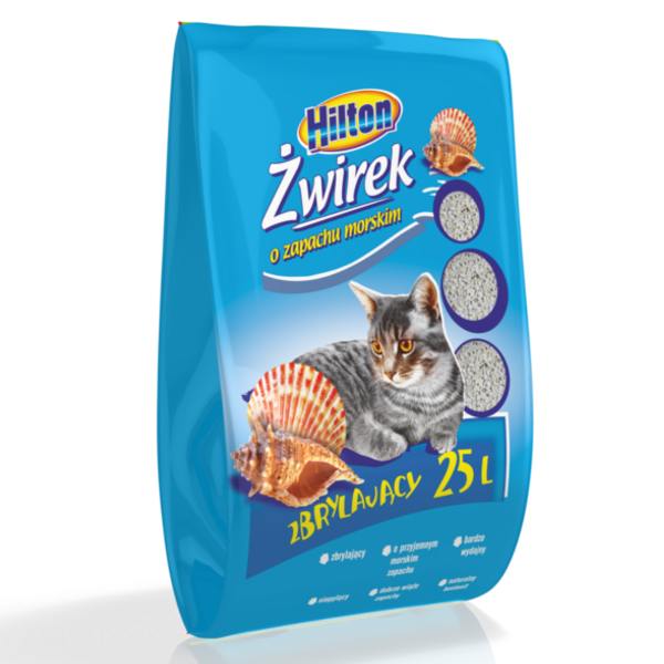 HILTON paakuv bentoniitkassiliiv merelõhnaga, 25 L