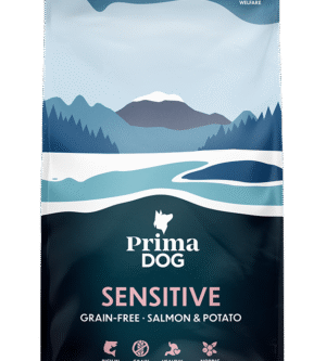 PrimaDog Teraviljata täistoit lõhe-kartul kõikidele täiskasvanud koertele 3kg