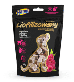 HILTON külmkuivatatud lambamaks vaarikatega, koertele, 50g