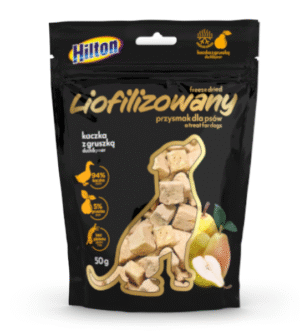 HILTON külmkuivatatud pardiliha pirniga, koertele, 50g