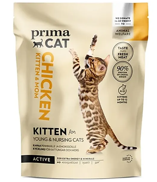 PrimaCat täistoit kanalihaga kassipoegadele 400g