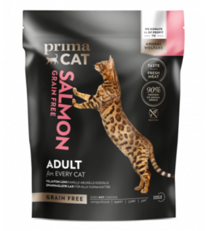 PrimaCat GrainFree täistoit lõhega täiskasvanud kassidele 1,4kg