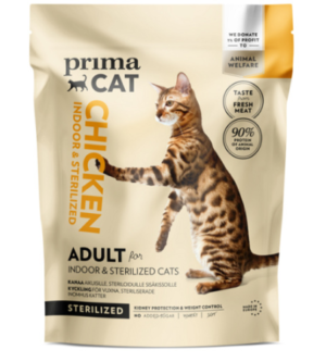 PrimaCat täistoit kanalihaga steriliseeritud kassidele 400g