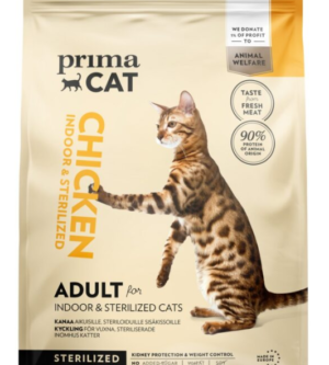 PrimaCat täistoit kanalihaga steriliseeritud kassidele 4kg